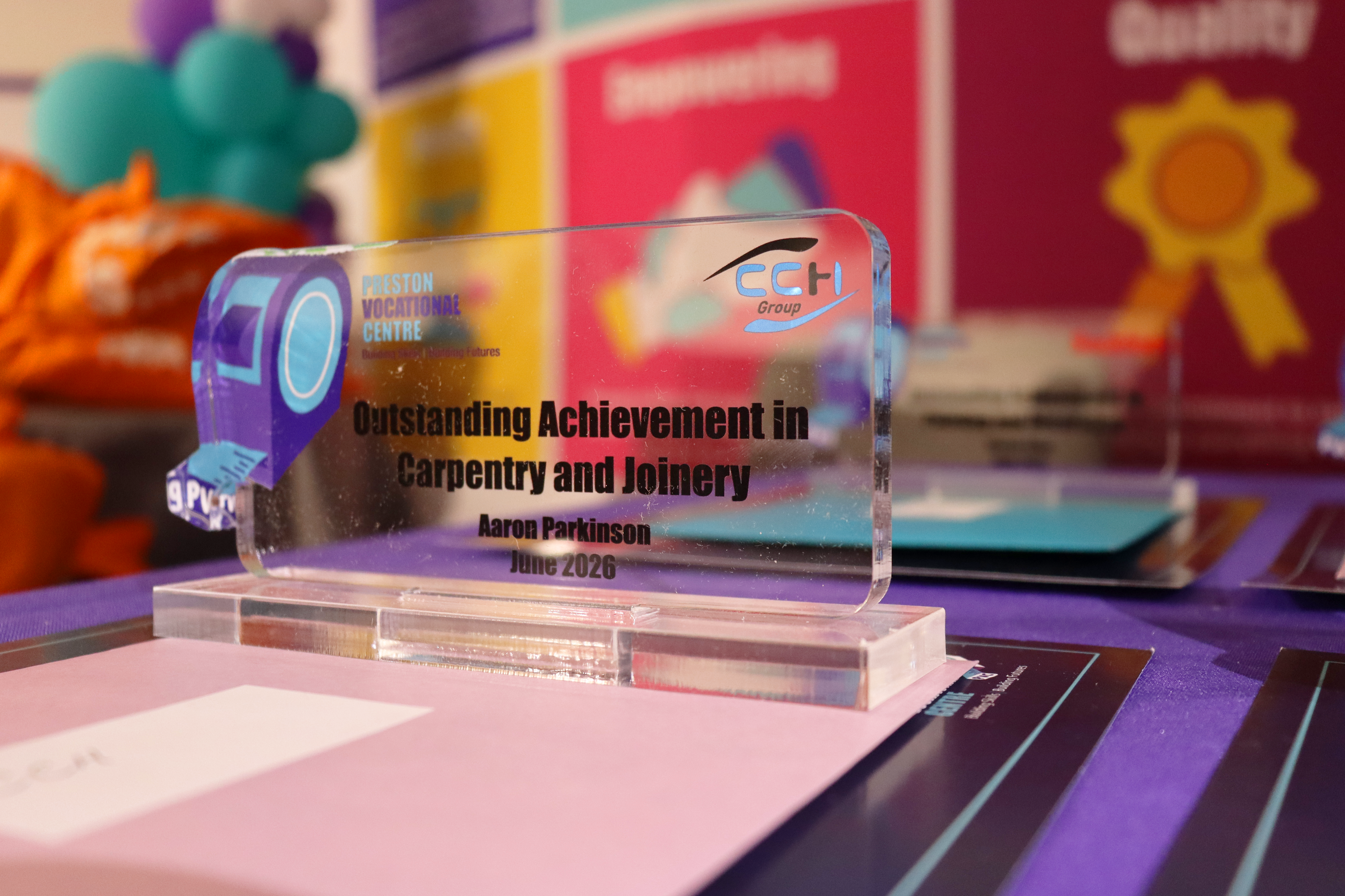 Outstanding Achievement in Carpentry and Joinery